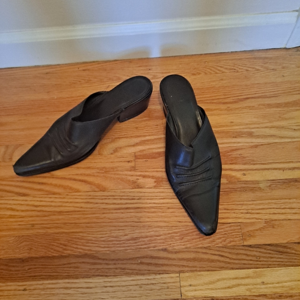 Pointy toe mule